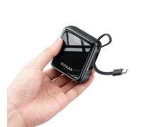 Kuulaa Batterie Externe 10000mAh avec Cable Intégré 35W PD Charge Rapide, Mini Power Bank Chargeur Portable Affichage LED Compatible avec iPhone 17 16 15, Samsung S25 S24 S23, iPad Voyage