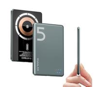 Kuulaa Chargeur sans Fil Magsafe Ultra Fin 5000 mAh avec Sortie de Type C 20 W Fonction de Charge Rapide 7,2 mm Petite Batterie Externe pour iPhone 16 Pro/15 Pro Max/15/14/13/12