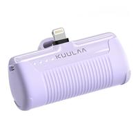 Kuulaa Mini Batterie Externe pour iPhone 4500 mAh, Mise à Niveau 12W PD Charge Rapide, Petite Batterie Externe Compatible avec iPhone 14/14 Pro Max/13 Pro/13/12/11/XS/XR/8/7/6 - Violet