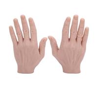 Kuuleyn 1 Pair Realistic Silicone Male Hand Model,halloween Film and Television Performance Propsreusable,male Mannequin Hand Model,for Showing Jewelry Painting Practice