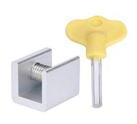 Kuuleyn 10 Ensembles de Verrouillage de sécurité de fenêtre coulissante en Alliage d'aluminium butée de Verrouillage de sécurité avec clés, butée de Verrouillage de fenêtre