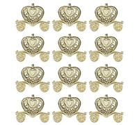 Kuuleyn 12 pièces boîte à bonbons de mariage, boîte de rangement de friandises en forme de cœur, conteneur de faveur de mariage, boîte à bonbons réutilisable en plastique durable