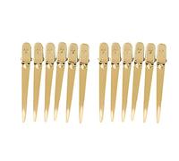Kuuleyn 12 pièces/boîte pinces à cheveux Salon de coiffure coupe épingles à cheveux pour Salon de coiffure 6 couleurs (Gold)
