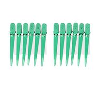 Kuuleyn 12 pièces/boîte pinces à cheveux Salon de coiffure coupe épingles à cheveux pour Salon de coiffure 6 couleurs (Green)