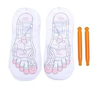Kuuleyn 2 chaussettes de paires, coton Soft Anti Slip Unisexe Trigger Point Sticks Sticks, Fitness Recovery Foot Care Pack Massage Tool inclus Home Gym Essentials Breathable