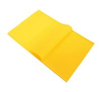Kuuleyn 2 pièces moules de base de cire d'abeille en silicone moules de base pliables outils de bricolage moules de fabrication de feuilles de cire faites à la main pour la (Jaune)