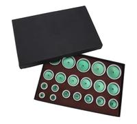 Kuuleyn 20pcs 20 à 58 mm Kit de réparation de Regard de Robe Robuste Matter Dies avec Un Cas de Presse Dies met en métal et en matériaux ABS Montres Back Back Closer Dies pour Les
