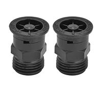 Kuuleyn 2pcs Sprinkler Buse, Thread buse Spray Sprinkler Head, Fil Black Garden Plastic Spray, G1 / 2 Irrigation en Plastique Externe