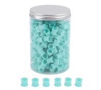 Kuuleyn 300 Pcs 12mm Ink Caps,Paint Cup,Silicone Ink Cups Soft Flexible Pigment with Suction Base Transparent Storage Box