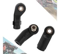 Kuuleyn 30pcs M4 Plastic Rod End Linkage Ball Head M4 Ball Joints Replacement Set for Axial SCX 1/10 RC Car Crawler (Side Bent) (Tête de balle courbée du côté en plastique)