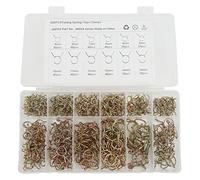 Kuuleyn 420pcs Fuel Line Spring Wire Clips, 65 Manganese Steel Air Tube Clamps,10 Size 5 to 14mm Tubing Spring Clamps Fuel Tubing Spring Clips for Motorcycle Scooter ATV