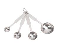 Kuuleyn 4pcs en acier inoxydable à mesurer des cuillères àons ensemble, à mesurer pour cuisiner et bakin, petite cuillère à café de cuillère à soupe de cuisine en métal