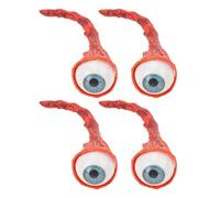 Kuuleyn 4pcs Halloween Costume Horreur Torn Oey Ground, Soft Foldable Latex mousse oculaire, Party Dance Movie Quality Prop pour fête, jouet pour les yeux choquant
