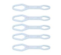 Kuuleyn 5 Clé universelle, clé universelle réglable à double extrémité, 5 pièces ouble extrémité de 8 mm à 22 mm, 160 mm de longueur en acier allié, clé universelle à (C Placage de zinc