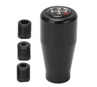 Kuuleyn à 5 vitesses Gear Gear Shifter Lever Lever, bouton de levier de vitesses avec adaptateurs, aluminium Riable Sturdy M8 M10 M12 Tête pour la plupart des véhicules manuels (Noir)