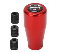 Kuuleyn à 5 vitesses Gear Gear Shifter Lever Lever, bouton de levier de vitesses avec adaptateurs, aluminium Riable Sturdy M8 M10 M12 Tête pour la plupart des véhicules manuels (Rouge)