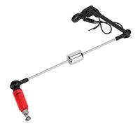 Kuuleyn Alarme de Morsure de pêche avec léger LED Swing Biced Indicator Pizer pour la pêche à la Carpe, système Anti-Fausse Alarme (Vert Clair) (Rouge)