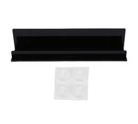 Kuuleyn Album Display Storage Record Storage Rack Holder Acrylic Record Stand Stylish Albums Storage Shelf Multifunctional Use for Home Office Black Movable