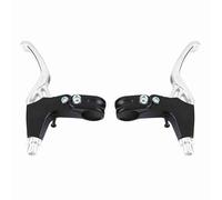 Kuuleyn Alloy Bicycle Brake Handle, Bicycle Brake Lever, 1 Pair Aluminium Alloy Mountain Bike Bicycle Cycling Brake Level Handles 4 Colors (Silver)