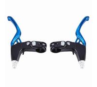 Kuuleyn Alloy Bicycle Brake Handle, Bicycle Brake Lever, 1 Pair Aluminium Alloy Mountain Bike Bicycle Cycling Brake Level Handles 4 Colors (Blue)