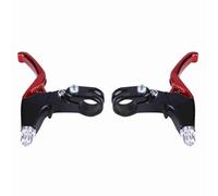 Kuuleyn Alloy Bicycle Brake Handle, Bicycle Brake Lever, 1 Pair Aluminium Alloy Mountain Bike Bicycle Cycling Brake Level Handles 4 Colors (Red)