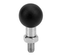 Kuuleyn Ball Mount, Universal Handlebar Holder Ball Mount, Motorcycle Rear View Mirror Ball Head Bracket Right Handed Thread Rustproof Universal Accessory (M10*1.25)