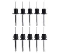 Kuuleyn Bec verseur d'huile d'olive, Bouchon de vin, Verseur d'huile, Bouteille de vin Verser le débit Bec verseur Bouchon Ensemble de barman (10 pièces)