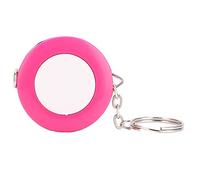 Kuuleyn Body Measuring Tape, Soft Tape Measure, Mini Colored Keychain Shape Retractable Ruler for Fabric Sewing Tailor Cloth Knitting (Rose Red)