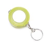 Kuuleyn Body Measuring Tape, Soft Tape Measure, Mini Colored Keychain Shape Retractable Ruler for Fabric Sewing Tailor Cloth Knitting (Green)