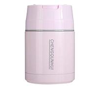 Kuuleyn Boîte à Lunch Isotherme 800 ML en Acier Inoxydable Portable sous Vide Tasse Thermique Pot boîte à Lunch récipient Alimentaire isolé Rose