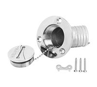 Kuuleyn Bouchon de réservoir de Bateau, Bouchon de réservoir pour Bateau, Remplissage de Pont de Bateau avec Capuchon à clé, matériel Marin en Acier Inoxydable pour Yacht, (Water)