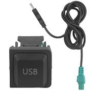 Kuuleyn Câble Adaptateur USB vers AUX pour Voiture de 150 cm avec Interrupteur, câble Audio d'entrée auxiliaire Universel pour téléphone, Tablette, MP3 vers Radio stéréo de Voiture
