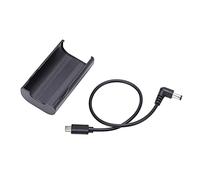 Kuuleyn Câble d'alimentation noir pour lunettes FPV V2, câble de chargement de 31 cm ou 12,2 pouces avec crochet à clip arrière, ensemble de boîtier de batterie