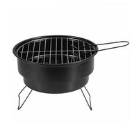 Kuuleyn Campfire Grill support de cuisson, barbecue à charbon de bois, polyvalent outil de barbecue en plein air portable résistant à la déformation pour pique-nique de camping