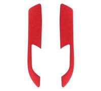 Kuuleyn Car Door Handle Cover, Passenger Side Door Handle Panel, 2pcs Suede Interior Door Handle Panel Cover Frame 2mm Thick Fit for Z4 E89 2009-2016 (Red)