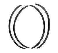 Kuuleyn Car Wheel Eyebrow, Car Wheel Eyebrow Arch Trim, 4pcs Wheel Eyebrow Protector Lip Trim Anti - scratch Fender Flare Universal 72cm 28.4in (Negro)