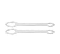 Kuuleyn Clé universelle, clé universelle réglable à double extrémité, 2 pièces clé universelle étoile à double extrémité outils réglables à serrage automatique 8-22 mm 260 mm de (G(Silver