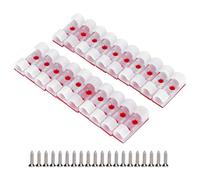 Kuuleyn Clips de câble, serre-câbles, 20 pièces serre-fil auto-adhésif ligne câble pince boucle attache organiseur de bureau (Blanche)
