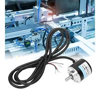 Kuuleyn Codeur incrémental, codeur 3000-6000 TR/Min AB Codeur incrémental à Arbre Solide 5-24 V CC 2 Phases pour l'ingénierie bureautique(200B)