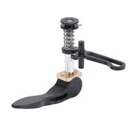 Kuuleyn Collier de serrage pour tige de selle en alliage d'aluminium, poignée à dégagement rapide avec crochet pliable intégré, accessoires de cyclisme légers pour cycle pliant (Noire)