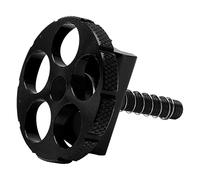 Kuuleyn Colliers de serrage de selle de vélo pliants en alliage d'aluminium, levier de serrage de charnière intégré pour vélos, pince de charnière en aluminium pour vélo pliant, (Noire)