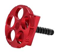 Kuuleyn Colliers de serrage de selle de vélo pliants en alliage d'aluminium, levier de serrage de charnière intégré pour vélos, pince de charnière en aluminium pour vélo pliant, (Rouge)