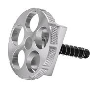 Kuuleyn Colliers de serrage de selle de vélo pliants en alliage d'aluminium, levier de serrage de charnière intégré pour vélos, pince de charnière en aluminium pour vélo pliant, (Argent)