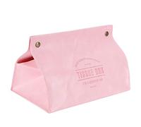 Kuuleyn Couvercle de boîte à mouchoirs, couvercles de boîte, boîte à mouchoirs en Cuir PU Original, Organisateur de mouchoirs de Bureau pour Chambre à Coucher, Salon (Pink)