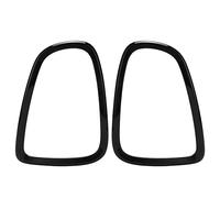 Kuuleyn Couvercle de Garniture de Feu arrière, 2 pièces Garniture de Couvercle de Feu arrière Lampes arrière Anneaux de Cadre Lunette Autocollants Garde pour R56 R57 R58 R59 2007-2 (Noir brillant)