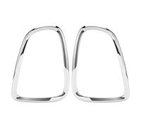 Kuuleyn Couvercle de Garniture de Feu arrière, 2 pièces Garniture de Couvercle de Feu arrière Lampes arrière Anneaux de Cadre Lunette Autocollants Garde pour R56 R57 R58 R59 2007-2 (Galvanoplastie)