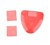 Kuuleyn Craie de tailleur triangulaire, craie de tailleur professionnelle, outils de tissu à coudre, accessoires d'artisanat de broderie (Red)