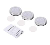 Kuuleyn Détecteur de Mouvement intérieur, éclairage de Placard, 3 pièces sans Fil PIR Automatique détecteur de Mouvement veilleuse 6 LED Corps Rond alimenté par Batterie
