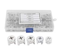 Kuuleyn Écrou à Came, connecteur de Meuble, 75 pièces Ensemble d'écrous de Roue Excentrique de Meubles d'écrou à Came 3-en-1 Outils de matériel de Fixation de connecteur pour largement utilisé