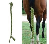 Kuuleyn Elastischer Schwanzschutz, atmungsaktiver Pferdeschwanzschutz, Verlängerungen, geflochtener Pferdeschwanzwickel, Polyester, schöner Schutz für Pferde